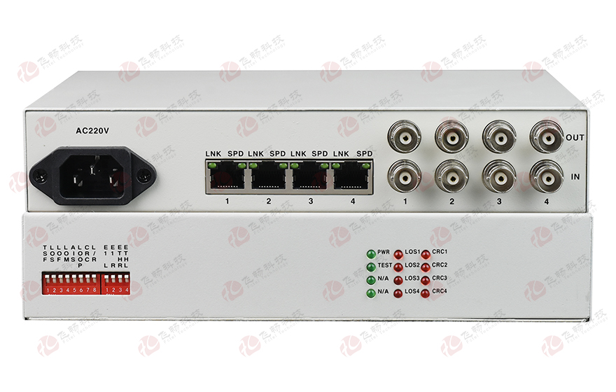 飛暢科技-4E1-4ETH邏輯隔離協(xié)議轉換器