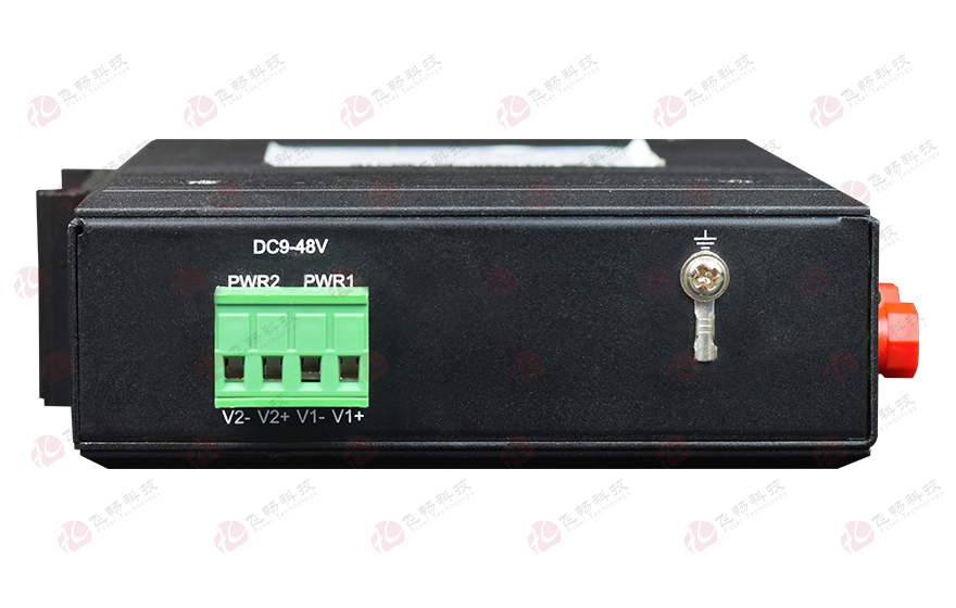 飛暢科技-工業(yè)軌式 環(huán)網(wǎng)型1路Profibus-DP光端機 點(diǎn)對點(diǎn)光貓