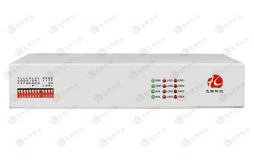 飛暢科技-4E1轉1路光以太協(xié)議轉換器