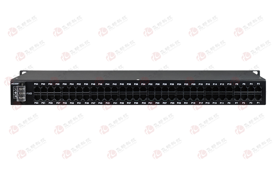 飛暢科技-64路電話(huà)（RJ11）+2路百兆以太網(wǎng) 電話(huà)光端機